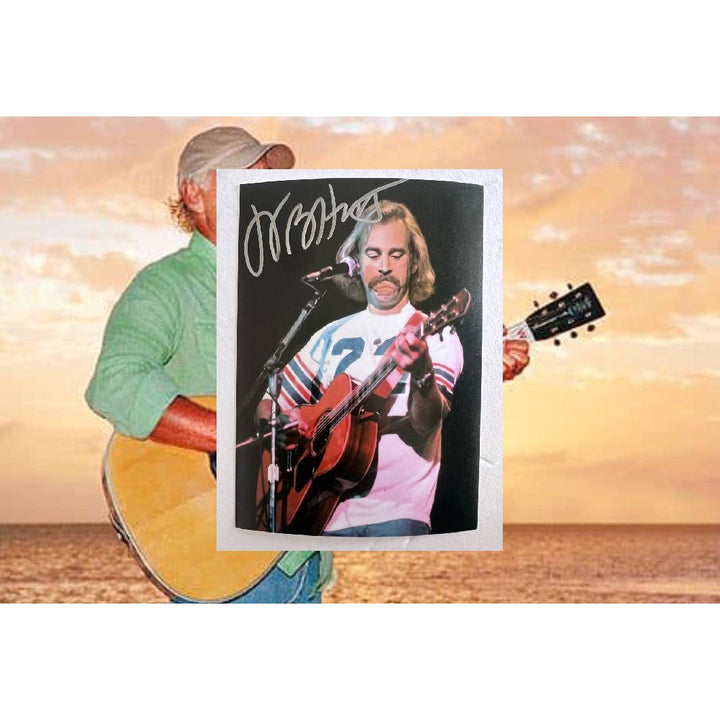 Jimmy Buffett 5x7 photo signed with proof