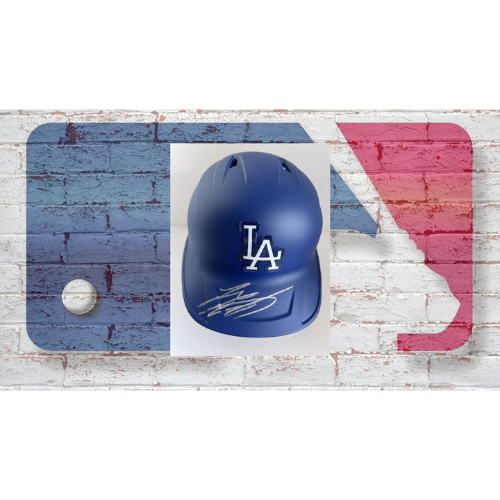 Shohei Ohtani Los Angeles Dodgers MLB Rawlings game model full size helmet signed with proof