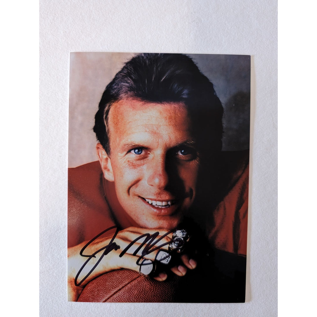 Joe Montana 5x7 photograph signed with proof