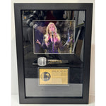 Load image into Gallery viewer, Stevie Nicks Fleetwood Mac iconic singer microphone signed and framed  with proof
