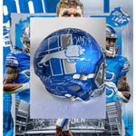 Load image into Gallery viewer, Detroit Lions 2023-24  Jared Goff Dan Campbell Penei Sewell Amon-ra St Brown Aidan Hutchinson Detroit Lions Riddell speed full size team sig
