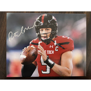 Patrick Mahomes Texas Tech vintage 8x10 signed with proof