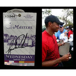 Load image into Gallery viewer, Tiger Woods 2019 Masters Golf ticket signed with proof
