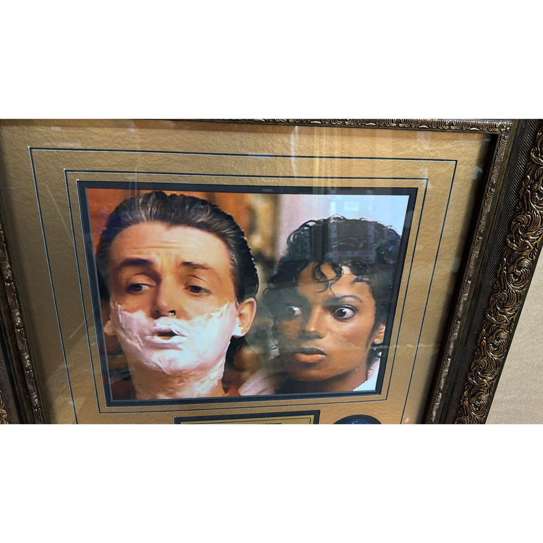 Michael Jackson " The King of Pop" and Sir Paul McCartney 11x14 photo signed with museum quality frame and proof.