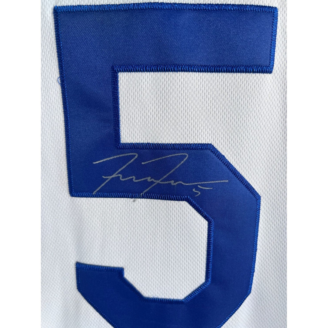 Freddie Freeman Los Angeles Dodgers nike jersey signed with proof.