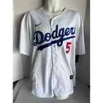 Load image into Gallery viewer, Freddie Freeman Los Angeles Dodgers nike jersey signed with proof.
