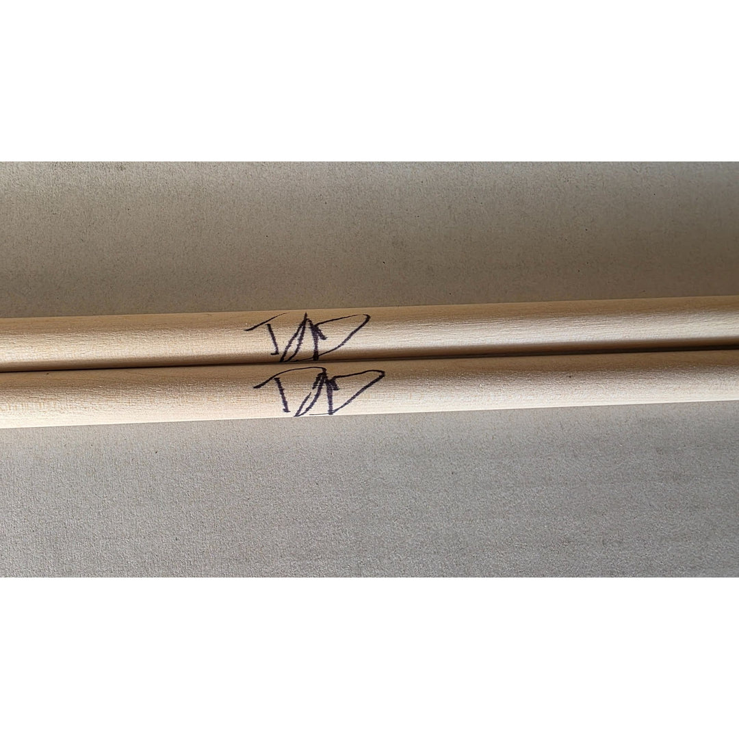 David Grohl Nirvana Foo Fighters drummer signed drumsticks with proof.