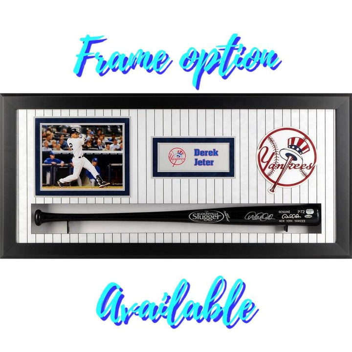 Los Angeles/Anaheim Angels Mike Trout Albert Pujols Hall of Famers present and future baseball bat signed with proof.