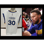 Load image into Gallery viewer, Stephen Curry Golden State Warriors Adidas game model jersey size large signed with proof
