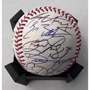Jimmy Rollins Chase Utley Ryan Howard Cole Hamels Philadelphia Phillies 2008 World Series champions team signed baseball with proof