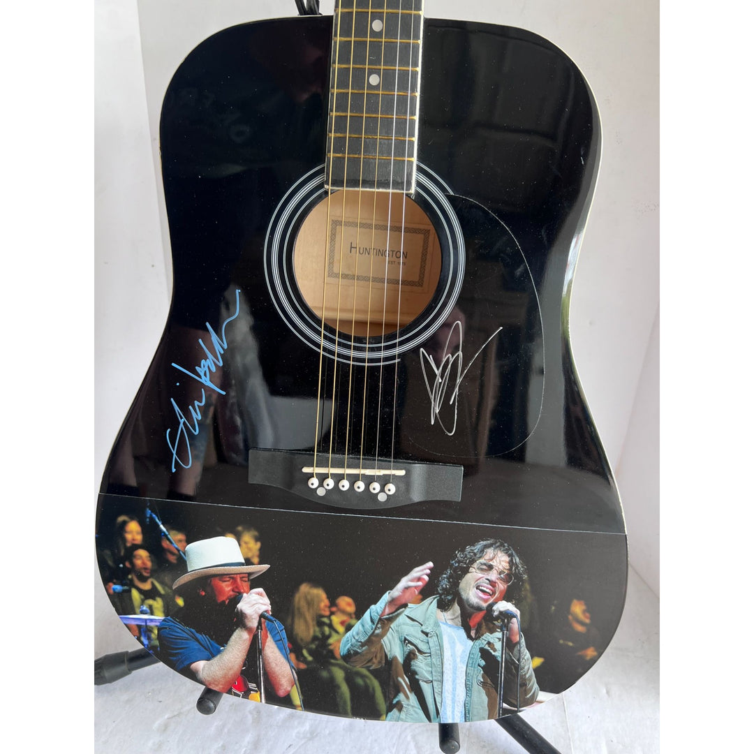 Eddie Vedder Pearl Jam Chris Cornell Sound Garden full size acoustic guitar signed with proof