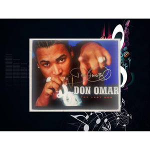 Don Omar 8x10 photo signed with proof