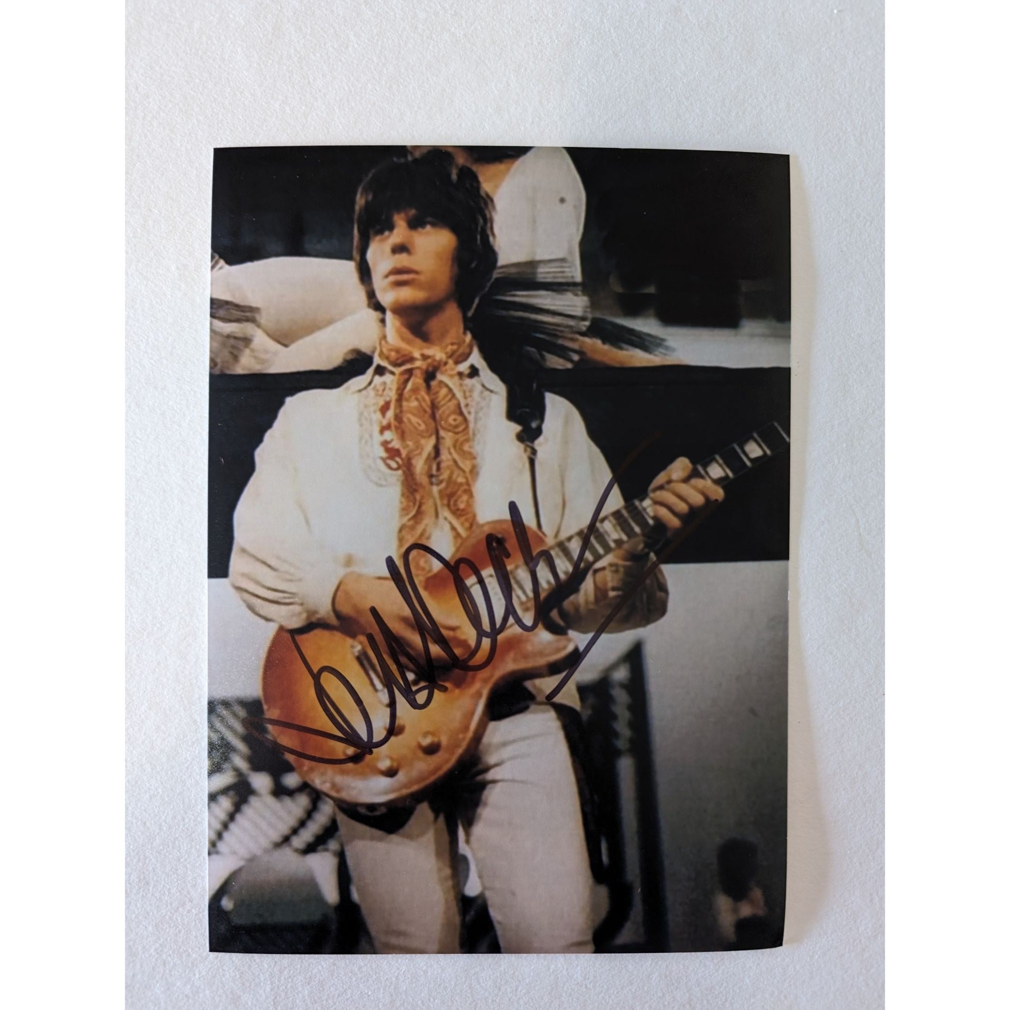 Jeff Beck 5x7 photograph signed with proof
