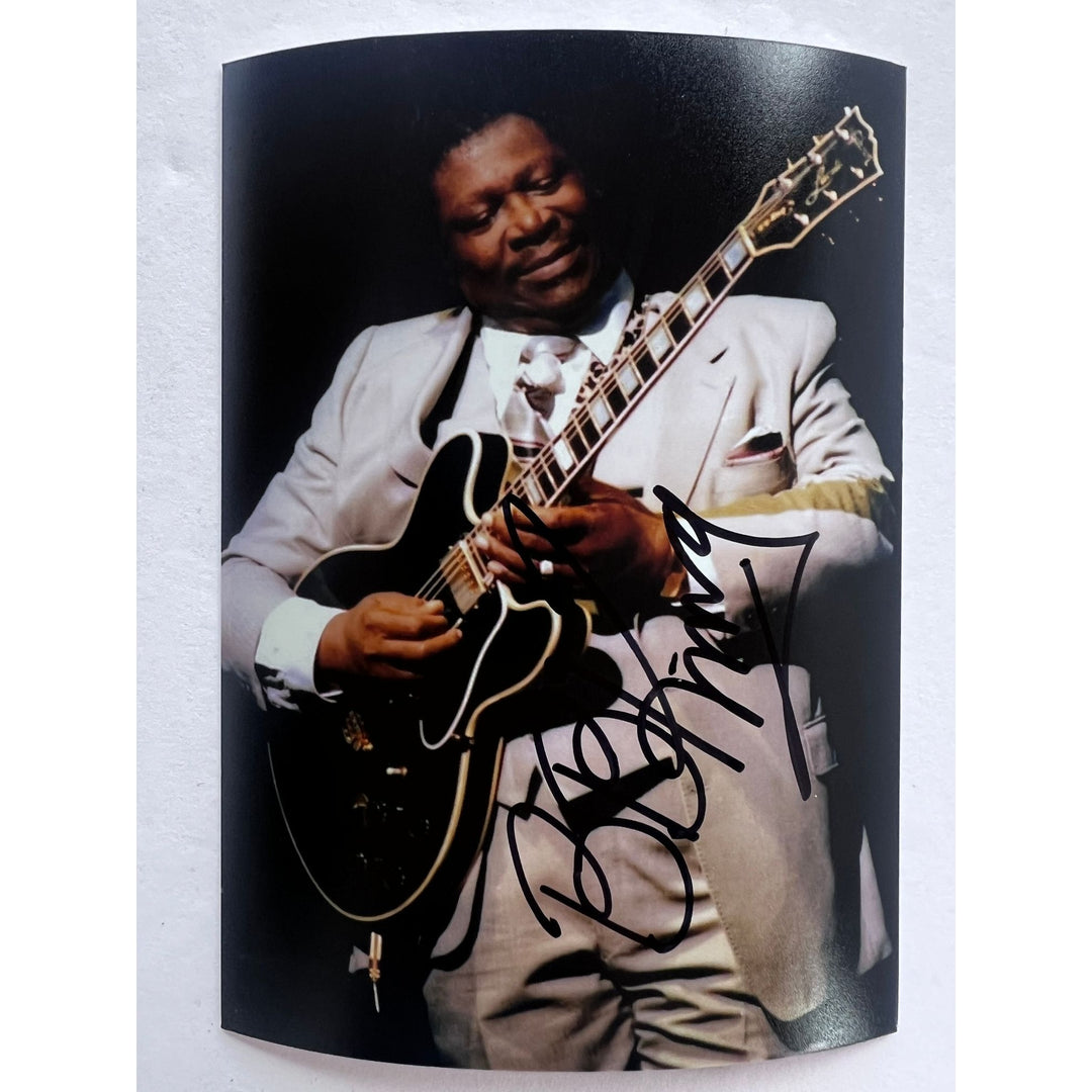 Riley BB King 5x7 photograph signed with proof