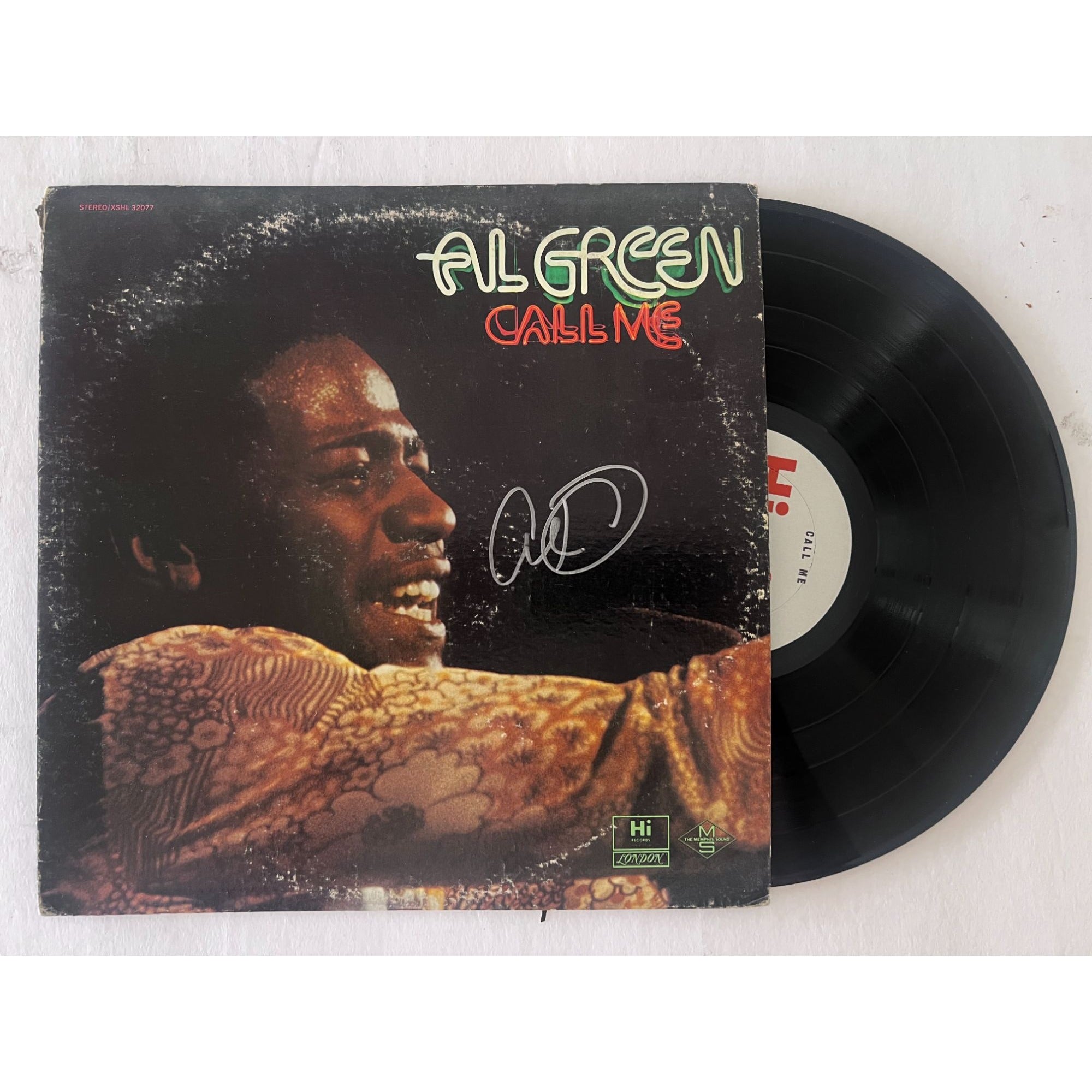 Al Green Call Me original lp signed