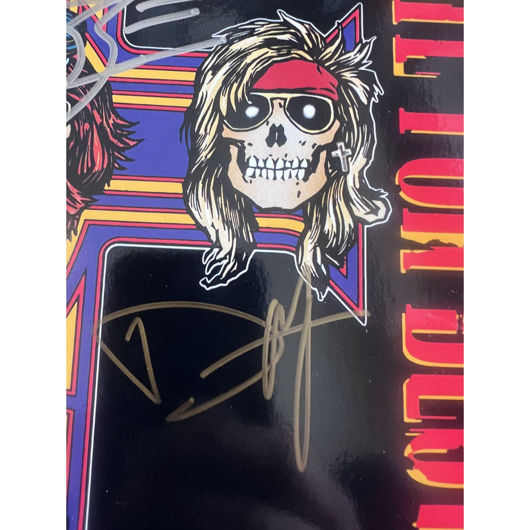 Guns n Roses, W. Axl Rose, Slash, Izzy Stradlin Appetite for Destruction album signed with proof