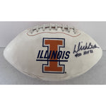 Load image into Gallery viewer, Dick Butkus University of Illinois full size logo football signed with proof
