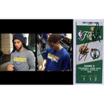 Load image into Gallery viewer, Stephen Curry Klay Thompson NBA finals full ticket signed with proof
