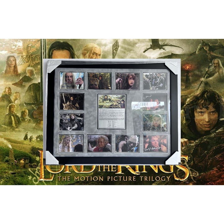 Lord of the Rings Ian Mckellen Peter Jackson Orlando Bloom 5x7 photos signed and framed with proof