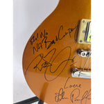 Load image into Gallery viewer, Jimmy Page John Paul Jones Robert Plant Led Zeppelin Les Paul full size electric guitar signed with proof
