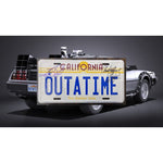 Load image into Gallery viewer, Michael J. Fox Christopher Lloyd authentic licence plate signed
