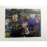 Load image into Gallery viewer, Baltimore Ravens Lamar Jackson and Jim Harbaugh 8x10 photo signed with proof

