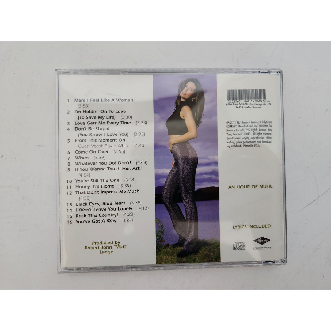 Shania Twain "Come on Over" CD cover signed with proof