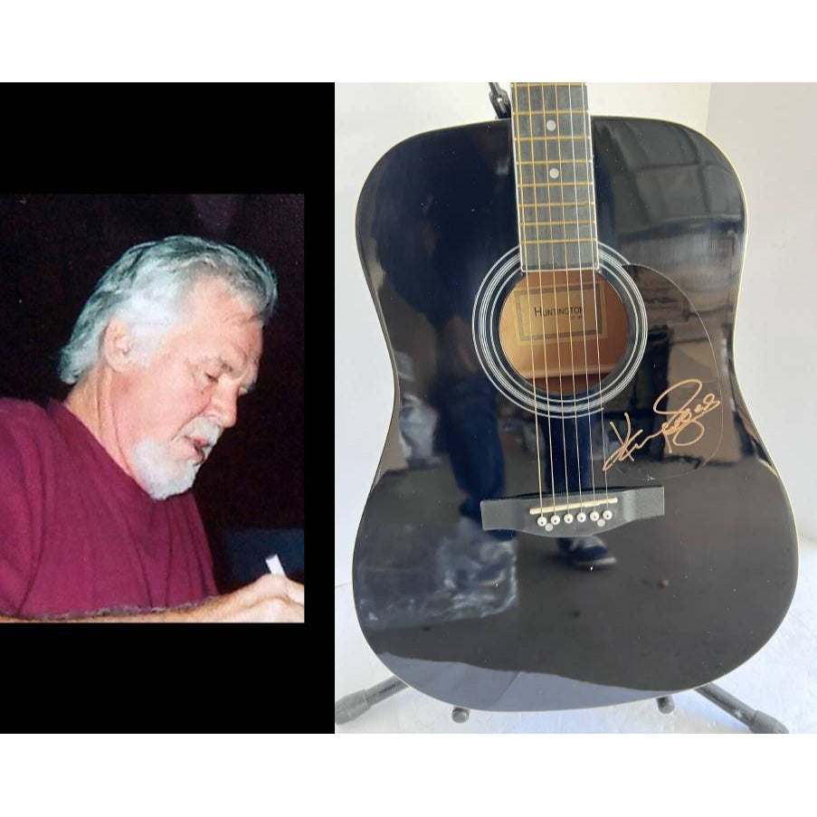 Kenny Rogers One of a Kind acoustic guitar signed with proof