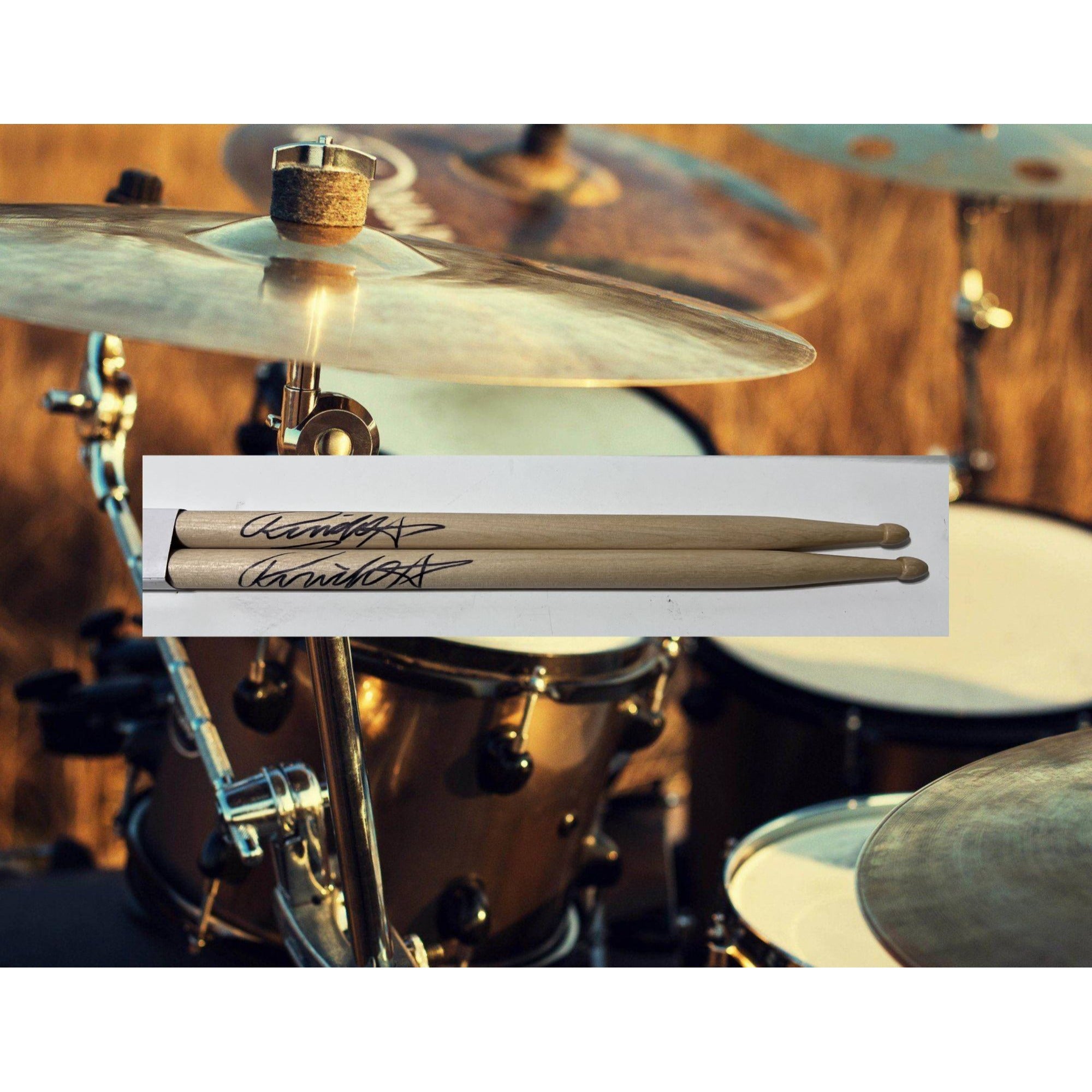 Ringo Starr The Beatles Drumsticks signed with proof