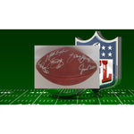 Load image into Gallery viewer, Walter Payton, Emmitt Smith, Tony Dorsett, Barry Sanders, Jim Brown, Pete Rozelle NFL game football signed with proof with free case
