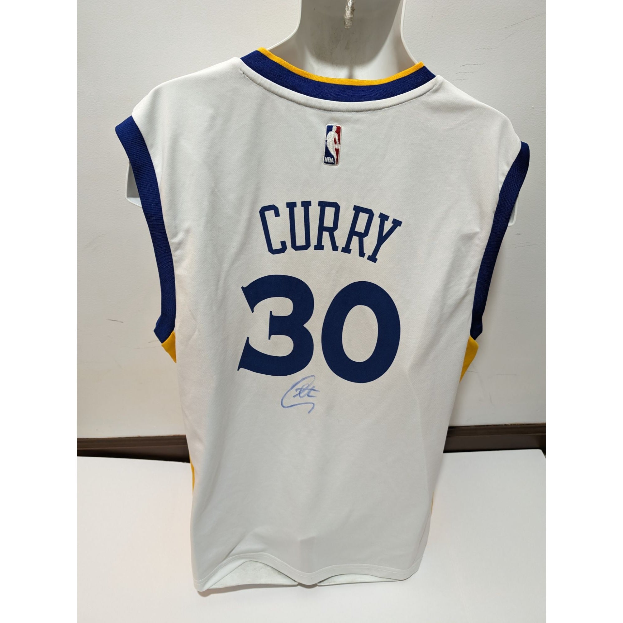 Stephen Curry Golden State Warriors Adidas game model jersey size large signed with proof