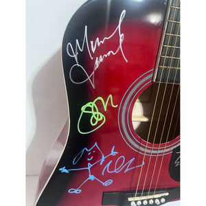 Eddie Vedder Pearl Jam Stone Gossard Mike McCready Jeff Ament full size acoustic guitar signed with proof