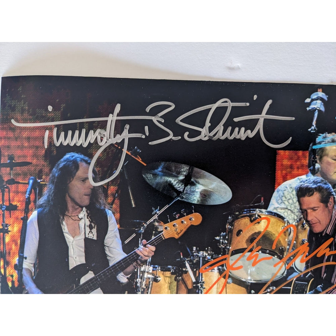 The Eagles Don Henley, Joe Walsh, Glenn Frey, Timothy B. Schmidt 11x14 photo signed with proof