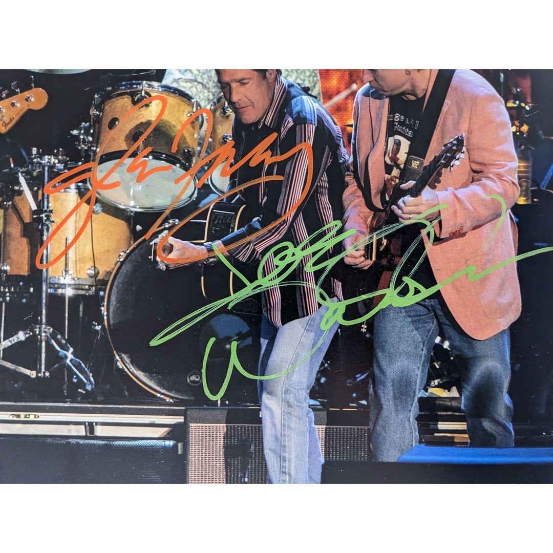 The Eagles Don Henley, Joe Walsh, Glenn Frey, Timothy B. Schmidt 11x14 photo signed with proof