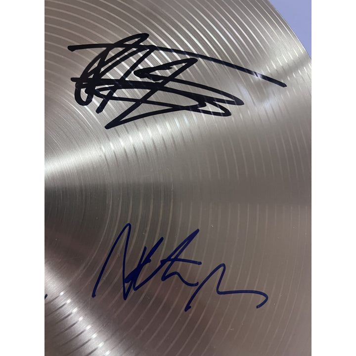 David grohl Taylor Hawkins the Foo Fighters Cymbal signed with proof