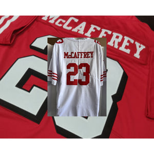 Christian McCaffrey San Francisco 49ers Nike size XL game model jersey signed