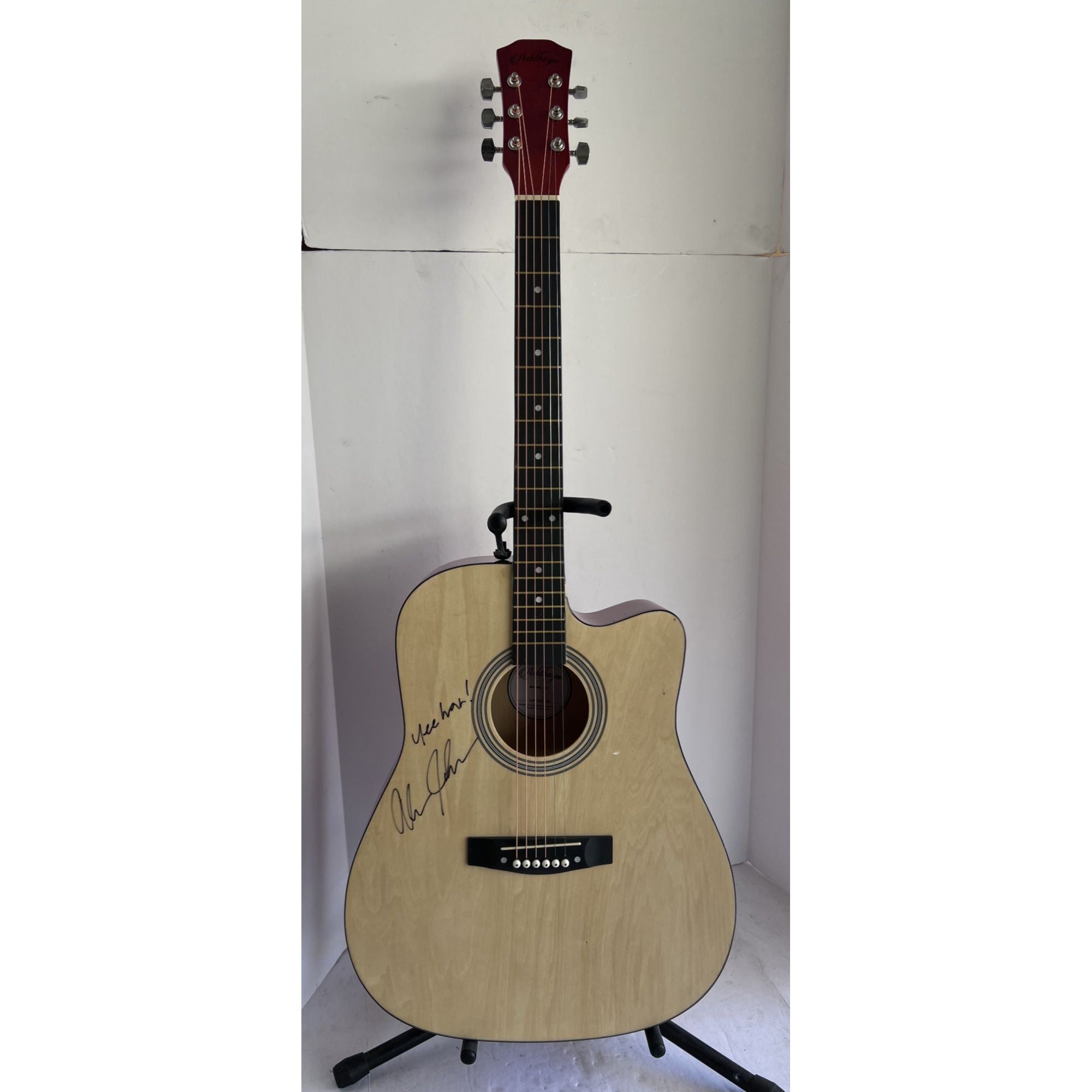 Alan Jackson Country music Icon full size acoustic guitar signed with proof