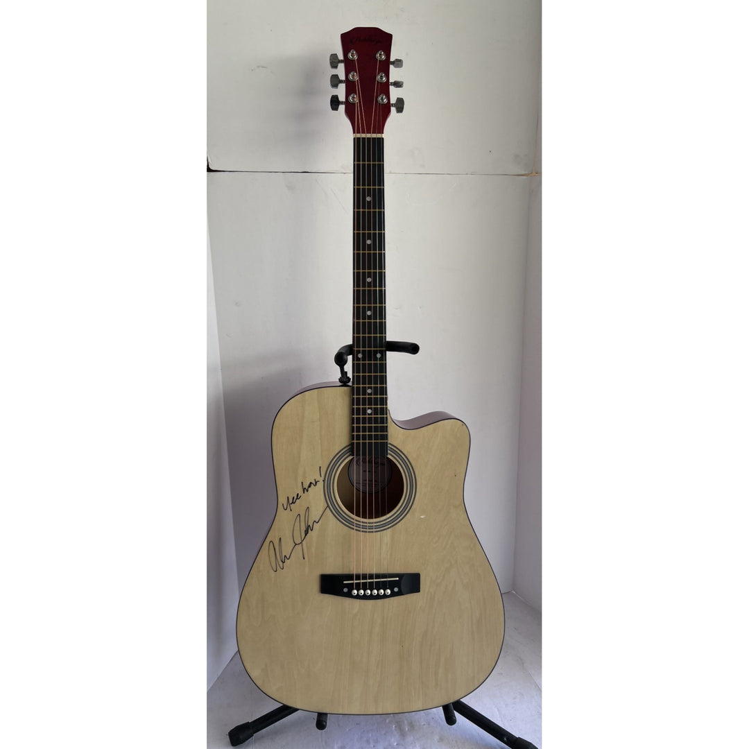 Alan Jackson Country music Icon full size acoustic guitar signed with proof