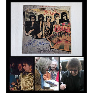 Traveling  Wilburys Roy Orbison Jeff Lynne Bob Dylan Tom Petty George Harrison original record jacket cover signed with proof