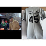 Load image into Gallery viewer, Michael Jordan Birmingham Barons signed jersey gray with proof
