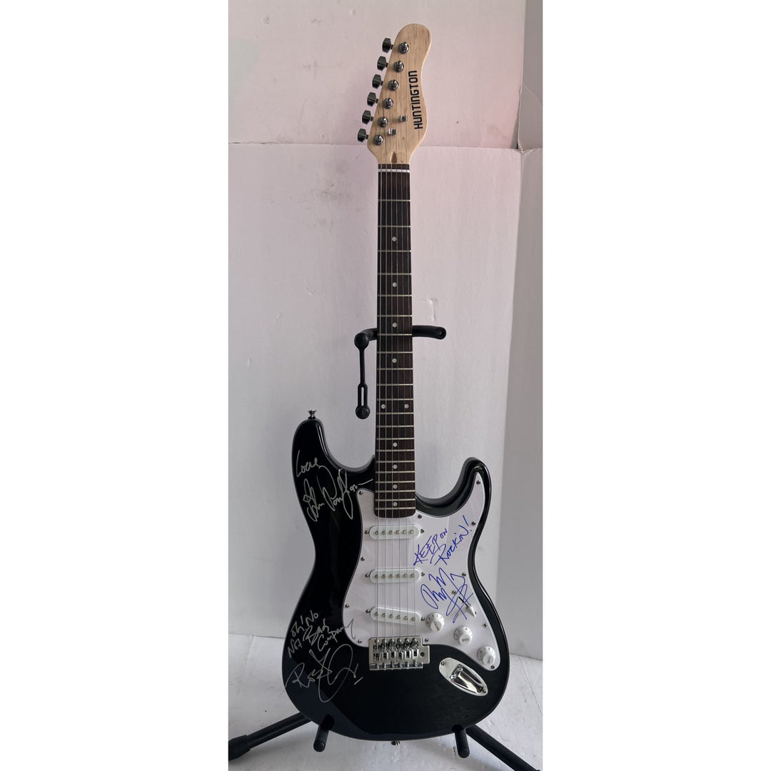 Jimmy Page Robert Plant John Paul Jones Led Zeppelin Stratocaster full size electric guitar signed with proof