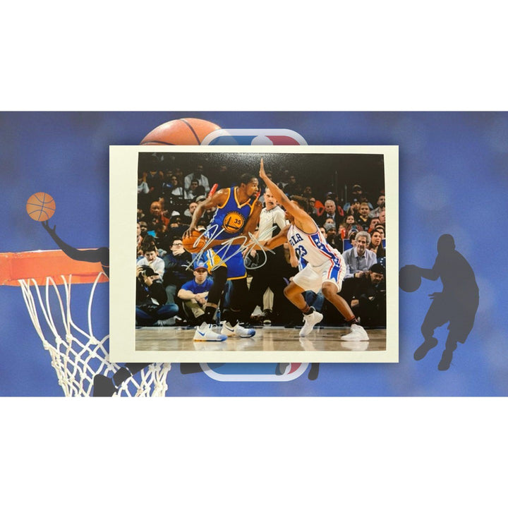 Kevin Durant Golden State Warriors 8 x 10 photo signed with proof