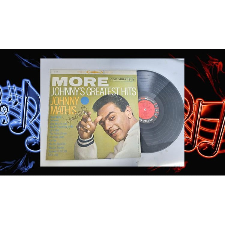 Johnny Mathis LP signed