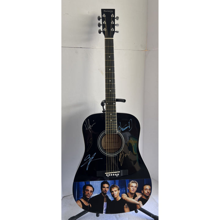 Backstreet Boys full size acoustic guitar signed with proof