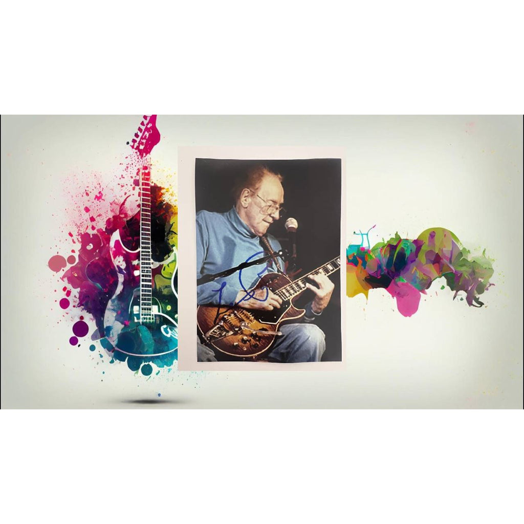 Les Paul 5x7 photo signed