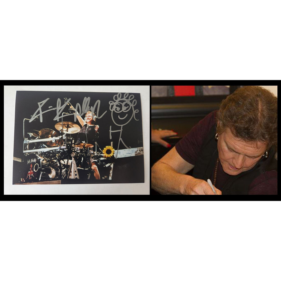 Rick Allen legendary Def Leppard drummer 5x7 photo signed with proof