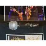 Load image into Gallery viewer, Paul McCartney and Bruce Springsteen signed and framed microphone with proof
