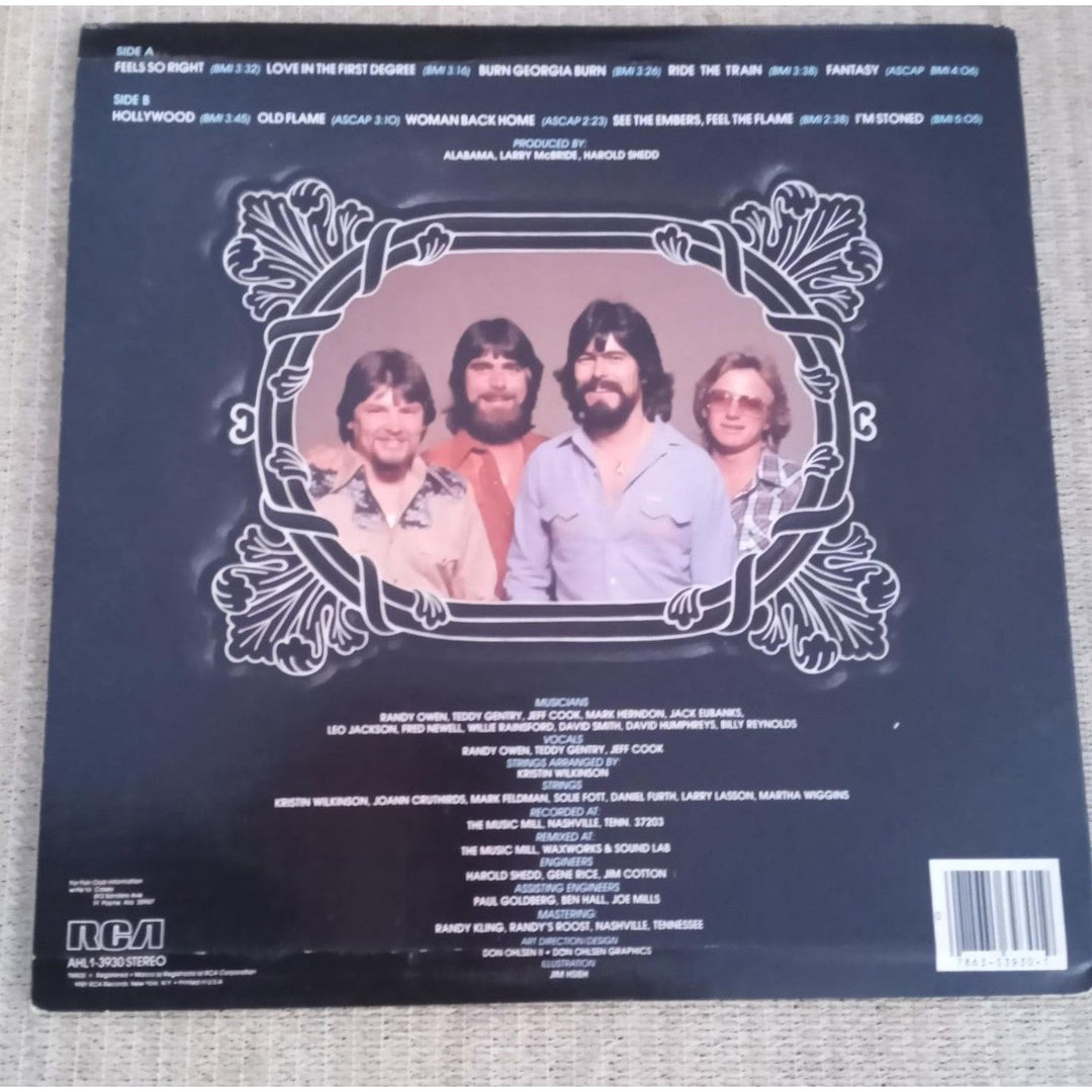 Alabama Randy Owen Jeff Cook Mark Herndon Teddy Gentry LP signed