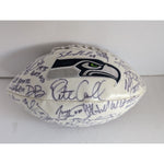 Load image into Gallery viewer, Seattle Seahawks Marshawn Lynch Pete Carroll Russell Wilson Richard Sherman Super Bowl champions team signed football
