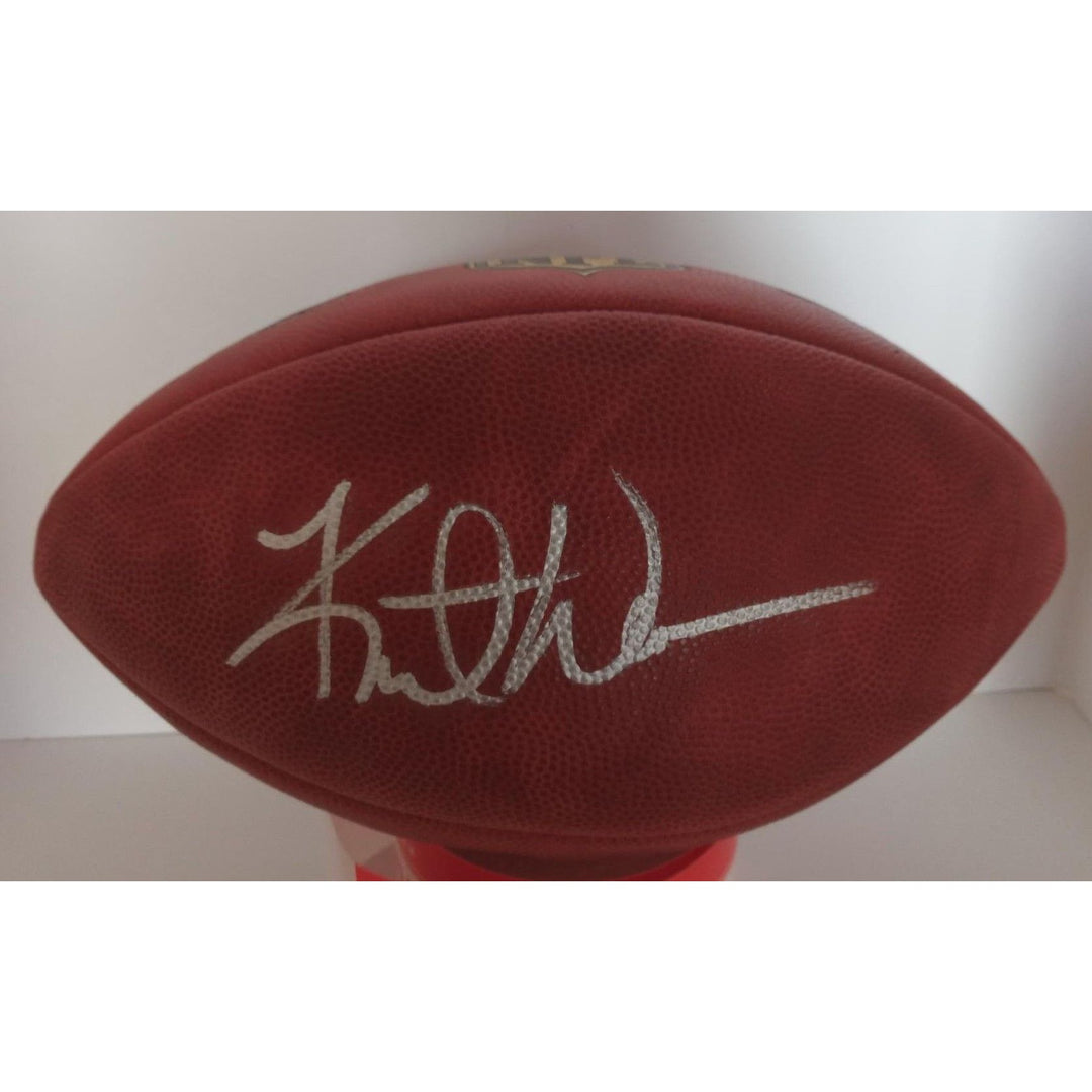 Kurt Warner St. Louis Rams Arizona Cardinals NFL game football signed with proof